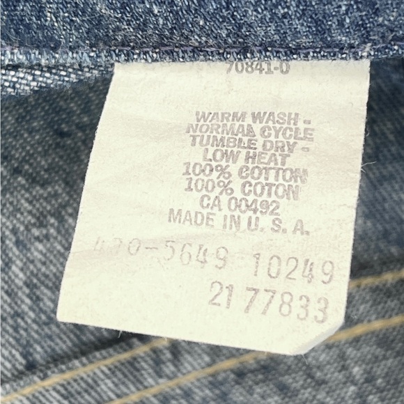 AMAZING Vintage Lee Pilot’s Jean Jacket in Blue Denim - Picture 6 of 7